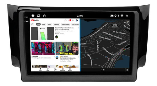 Multimidia Sentra 2015/2019 Android 14 Octacore 6gb 128gb 9p