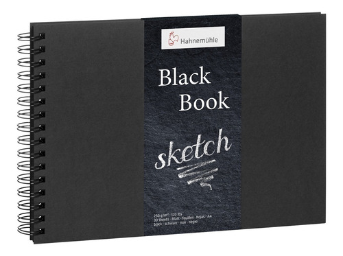 Hahnemuhle Cuaderno De Boceto Black Book 250g A4 30h