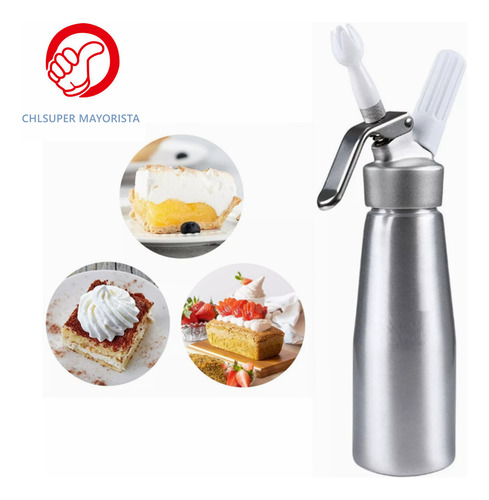 Dispensador De Crema Batida Para Postres 500 Ml Sifon Crema Batida Dispensador Chantilly Sifon De Cocina Dispensador De Crema Batida Sifon Crema Batida Dispensador Chantilly