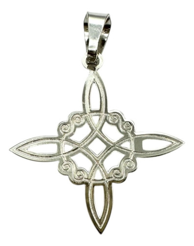 Dije Amuleto Nudo De Bruja De Plata Ley.925 Duodeluxejoyas® Plateado