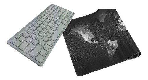 Teclado Bluetooth Para Celular Y Pad Xl Mapamundi
