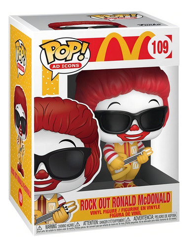Funko Pop Ad Icons: Mcdonalds Rock Out Ronald Mcdonald 109