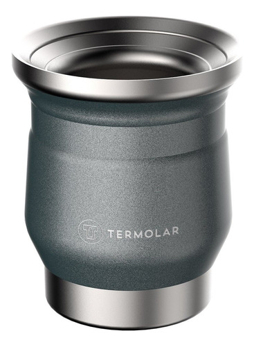 Cuia Térmica Chimarrão  Erva Mate Tererê Termolar Cor Cinza