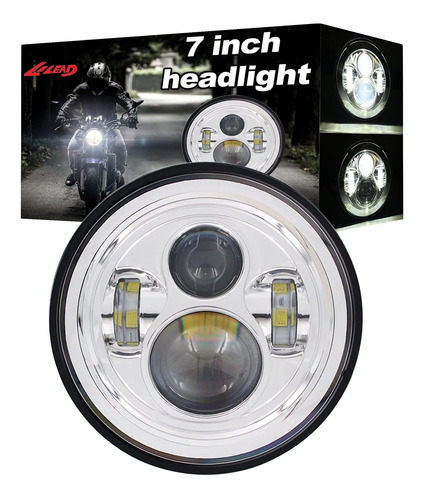 Accesorios De Jeep 7 Pulgadas Led Faros Dot Motocicl  Fr6aj