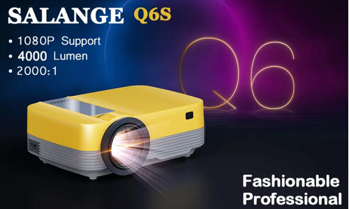 Projetor Salange Q6s 4000 Lumens 1080p + Miracast Incluso