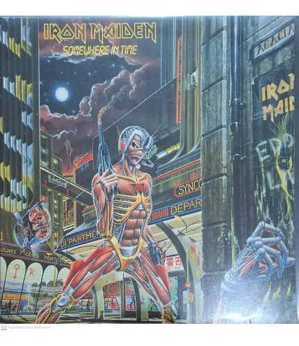 Lp Iron Maiden - Somewhere In Time - Vinil C/encarte Vg+