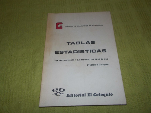 Tablas Estadísticas - Colegio De Graduados En Estadística