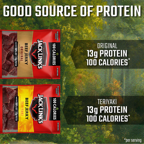 9 Pack Jack Links Beef Jerky 4-teriyaki 5-original 35g C/u