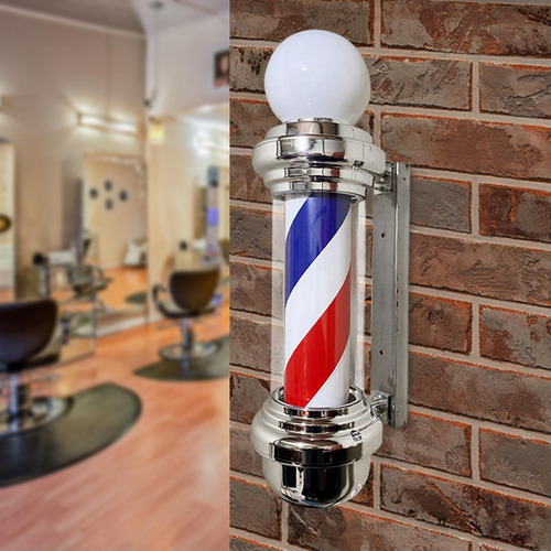 Poste De Barbero Luz Led Luz De Letrero De Salón Giratoria