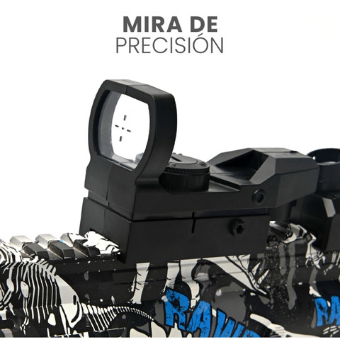 Pistola De Hidrogel Automática M416 Rifle + Mira Réflex