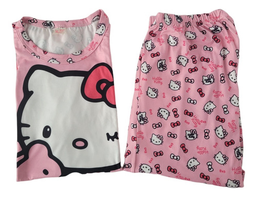 Pijama Niña 2 Piezas Tela Hello Kitty. Envío Rápido 