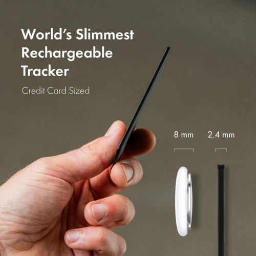 Ekster Tarjeta Localizadora Bluetooth Negra - Incluye Baterías - Localizador de Objetos Compacto y Práctico para tus Pertenencias.