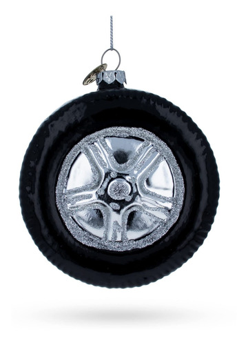 Bestpysanky Adorno Navidad Cristal Negro Para Rueda Coche