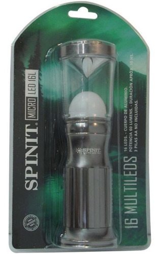 Imagen 3 de 6 de Farol Micro Led Spinit 16l 3aa Camping Carpa 10 Hs Linterna