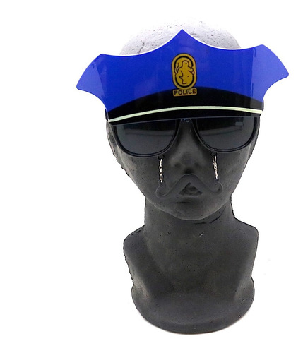 Lentes Policia Con Sombrero Y Bigote