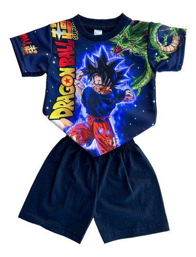 Playera Y Short Goku, Conjunto Infantil Niños Moda Ball