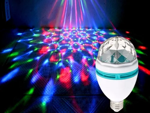 Lámpara Giratoria Efecto Luz Discoteca.