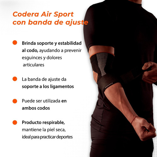 Imagen 3 de 9 de Codera Deportiva Epicondilitis Con Banda De Ajuste Profit