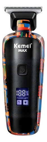 Máquina De Acabamento Cabelo Display Led Kemei Km Max 5090 Cor Preto