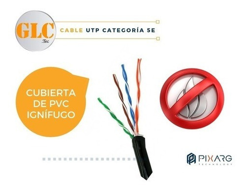 Imagen 4 de 10 de Cable Utp Exterior Cat 5e Glc *max 100% Cobre Bobina 305 Mts