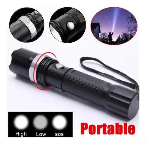 Linterna Led Alta Potencia, Recargable Usb, Luz Antorcha Portátil,  Accesorio Impermeable Alto Zoom Acampar Pescar, Compra Últimas Tendencias