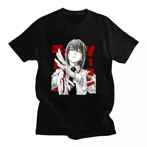 Camiseta Camisa Motosserra Pochita Manga Anime Desenho Md06