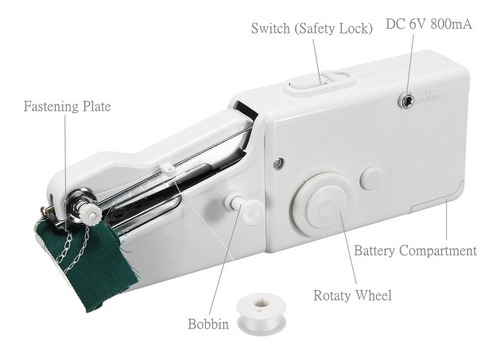 Portátil Hand Held Máquina De Costura Stitch Costurar Rápida