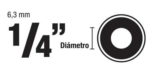 Imagen 2 de 4 de Arandela Plana 1/4' Fiero 44543