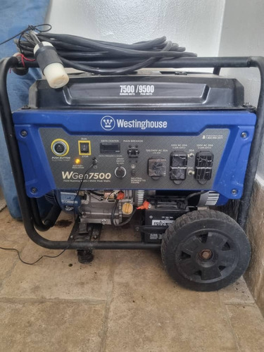 Planta Electrica W. Westinghouse 7500 / 9500 Watts