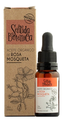 Aceite Rosa Mosqueta Organico Puro Sentida Botanica 15 Ml