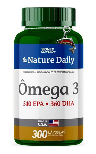 Ômega 3 1000 Mg 300 Cápsulas Nature Daily