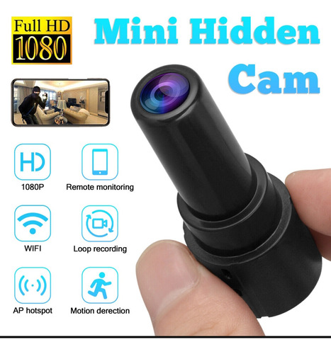 Mini Cámara Espia Wifi Hd 1080p Ip Oculta Videocámara  