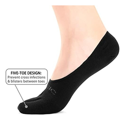 Aomagic Toe Socks No Show Mujer Hombre Liner Calcetines Invi