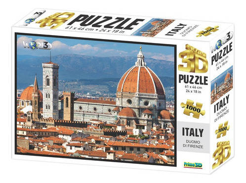 Puzzle Rompecabeza X 1000 Pzs 3d Catedral De Florencia 16052