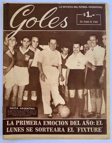Revista Goles Nº 301 Juan Domingo Peron Futbol 1954 