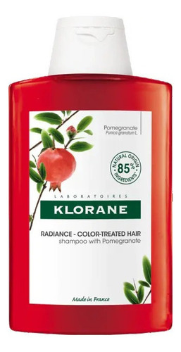 Shampoo Klorane Granada en frasco de 200mL por 1 unidad