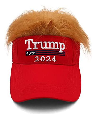 Trump Hat Donald Trump 2024 Sombrero Con Cabello Make Americ