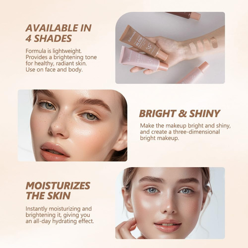 Base De Maquillaje Full Match Glow, Base De Maquillaje Con B