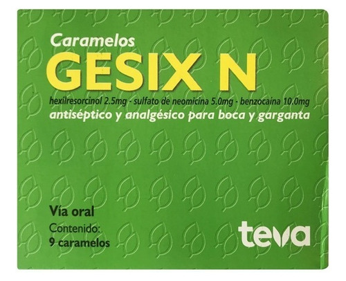 Gesix® N Caramelos X 9 - Dolor Garganta