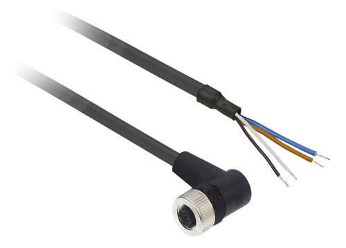 Conector Hembra M12 Acodado 90° D Sensor Cable 2m Xzcp1241l2