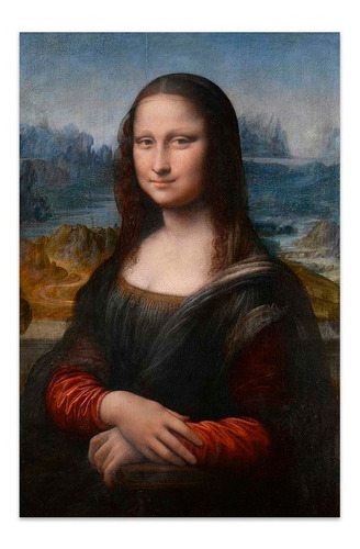 Cuadro Canvas Fine Art La Gioconda Da Vinci 33x50 M Y C