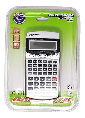 Calculadora Cientifica Profesional Barrilito Sc220  1 Pz