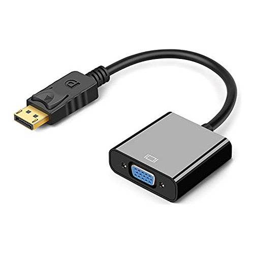 Adaptador Displayport Vga, Chapado Oro, Pc Y Proyectore...