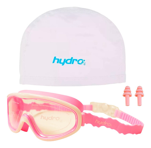 Antiparras Hydro Mask Junior + Gorra Polyflex Agua Natacion