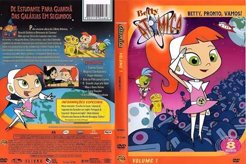 Betty Atômica - Volume 1 * Cartoons * 8 Episódios * Dvd Novo