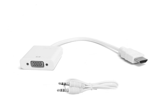 Hd Multimedia Interface To Vga Convertidor Cord 3.5mm