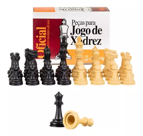 Jogo De Xadrez Jaehrig Profissional Sem Peso + 2 Damas Extra