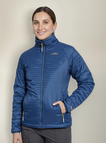 Parka Baker Double Face Mujer Azul Marino