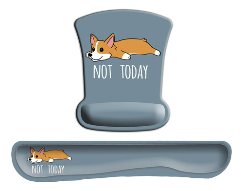 Not Today Corgi - Alfombrilla De Ratn Para Perro Con Soporte