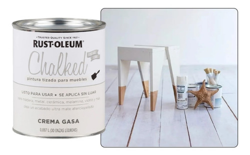 Imagen 2 de 6 de Chalked Pintura Tizada Brochable, Mate 887ml